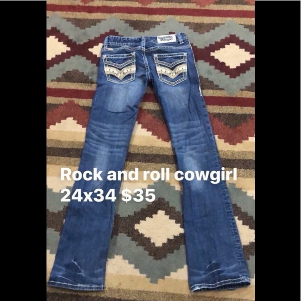 Rock and roll cowgirl 24 x 34